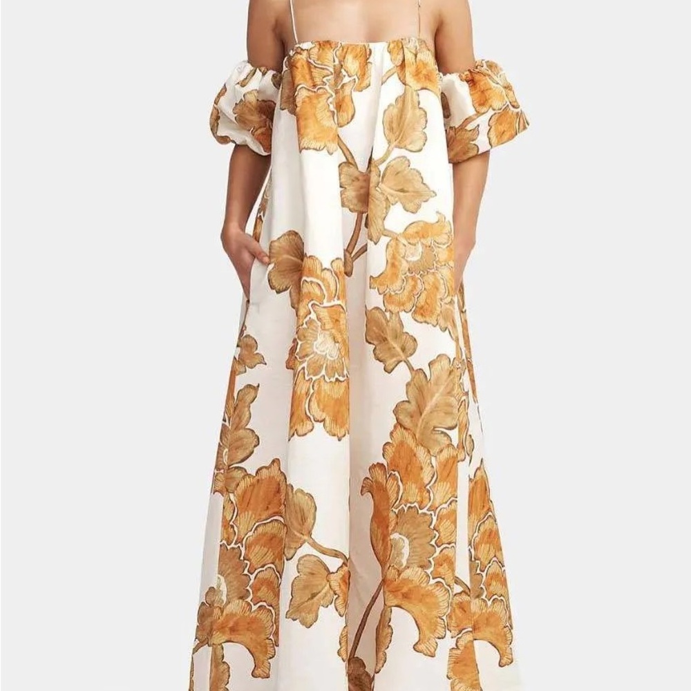 Floral Off-Shoulder Maxi Dress